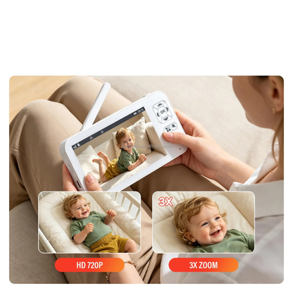 Babyphone Vidéo Numérique | Écoute-Bébé Surveillance Sans Fil avec Écran