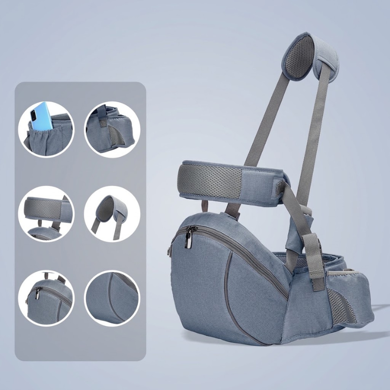 Porte-Bébé Siège de Hanche avec Rangement