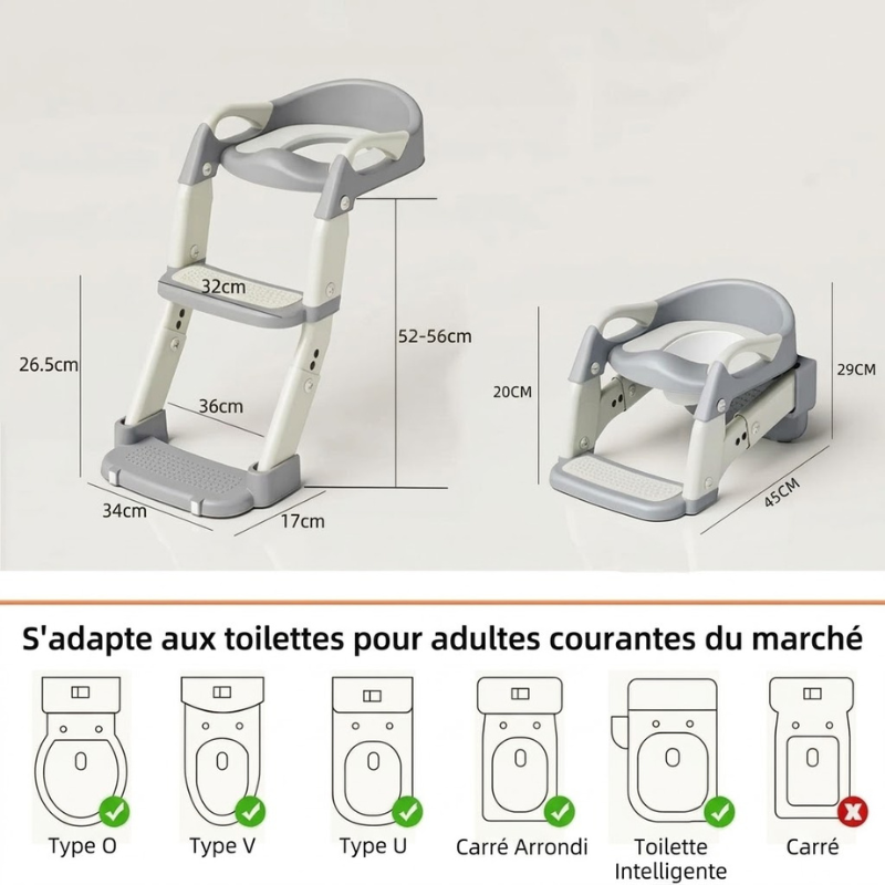 Réducteur de Toilette avec Échelle